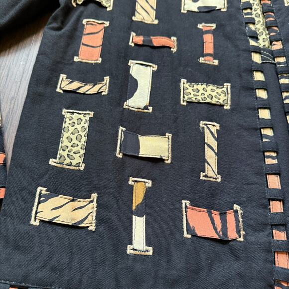 Yak Magik Reversible Embroidered Cotton Silk Jacket Small Made in Nepal - Picture 9 of 10